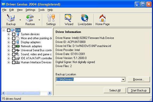Driver Genius 2004 Screenshot